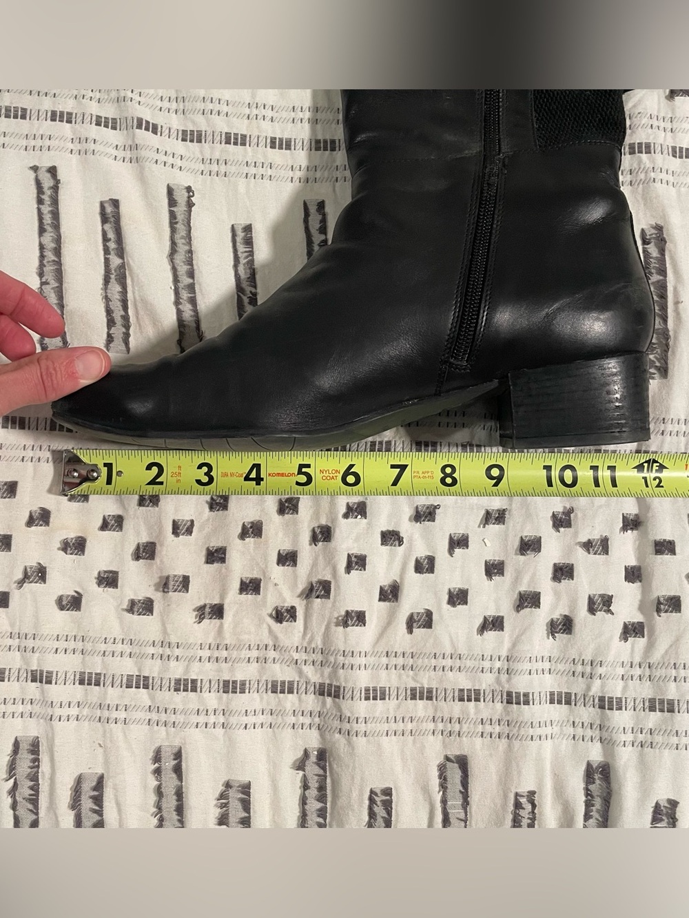 Aquatalia Black Tall Leather Riding Boots - Picture 5 of 5